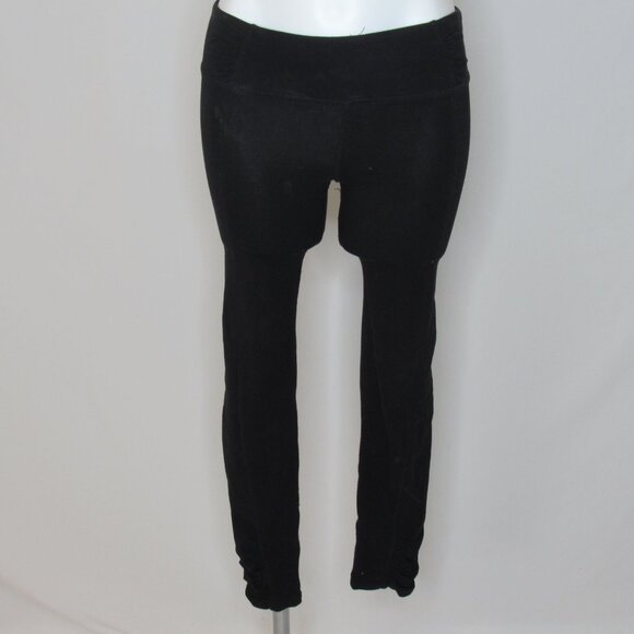Betsey Johnson Performance Black Ruched Leggings 27" Women's S Small - Picture 7 of 10